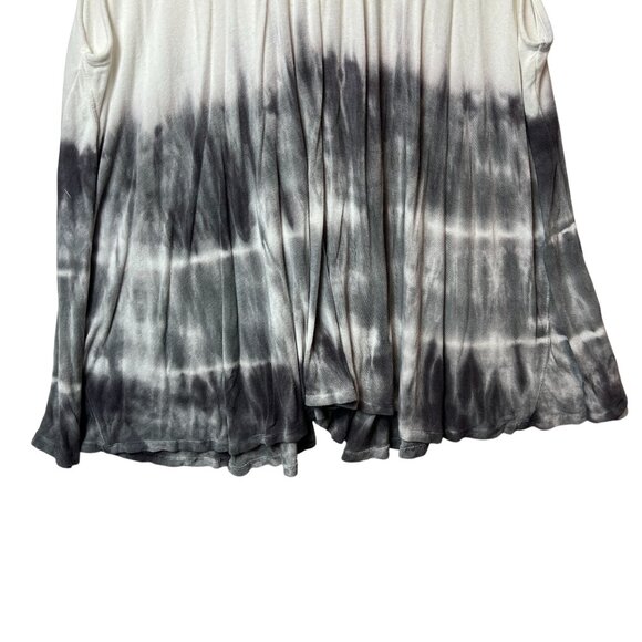We The Free XS Womens Sleeveless Dip Dye Black&White Rayon Blend Flowy Tank Top - Picture 5 of 9